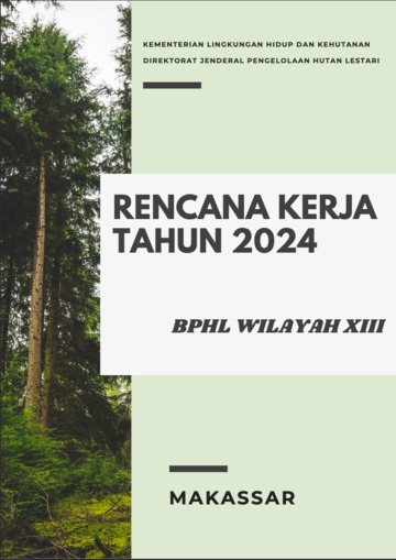 Rencana Kerja Tahun 2024